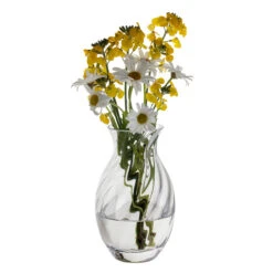 Ripple Oval Vase -Dartington Crystal va2967 r ripple oval vase 1 lr