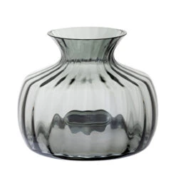 Cushion Medium Smoke Vase -Dartington Crystal va3215 smk o cushion vase smoke co