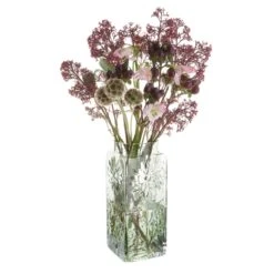 Marguerite Tall Vase Olive Green -Dartington Crystal va3424 grn marguerite olive tall co 2