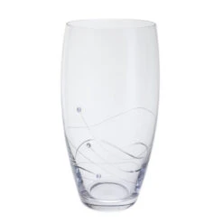 Glitz Barrel Vase -Dartington Crystal va3590