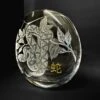 Year Of The Snake - Hand Engraved Flora Vase - Limited Edition Of 1 -Dartington Crystal year of the snake web alt